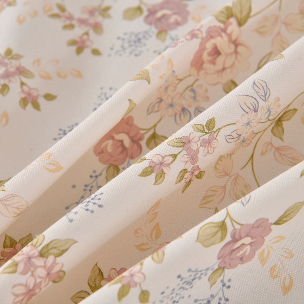 91家纺网 家纺一手货源 找家纺 悠米悠家 2026新款工艺款印花老粗布床单单品床单床单单件凉席席子 紫雾缠枝玫