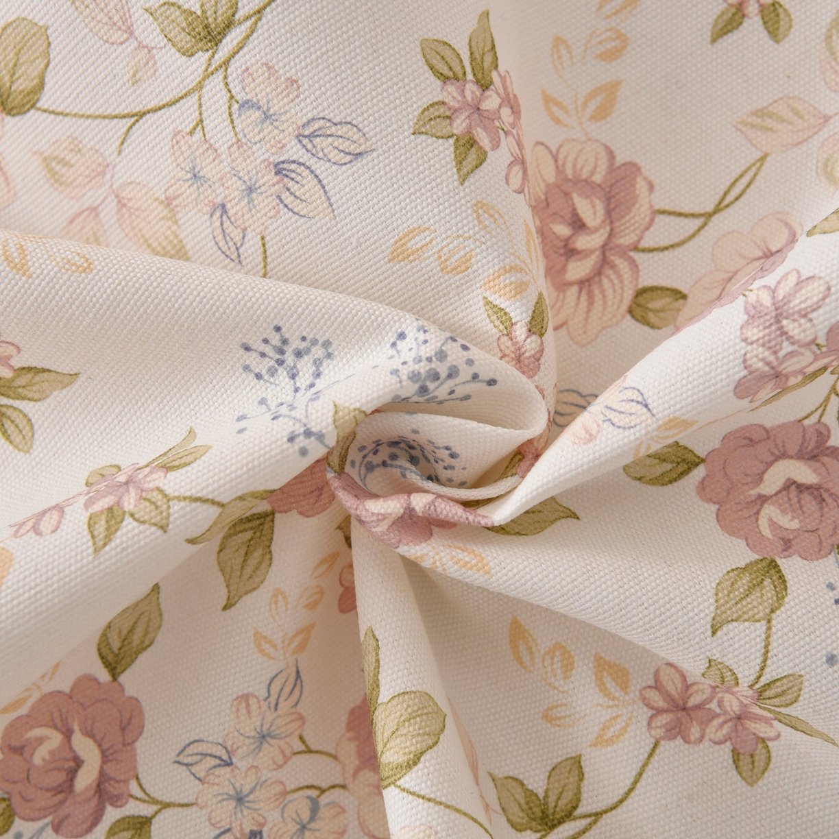 91家纺网 家纺一手货源 找家纺 悠米悠家 2026新款工艺款印花老粗布床单单品床单床单单件凉席席子 紫雾缠枝玫