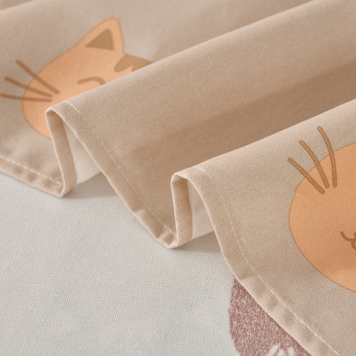 91家纺网 家纺一手货源 找家纺 悠米悠家 2026新款工艺款印花老粗布床单单品床单床单单件凉席席子 奶咖喵星集