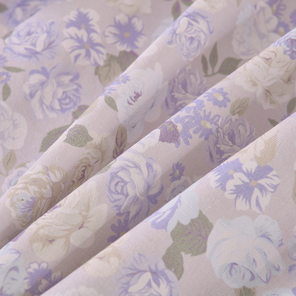 91家纺网 家纺一手货源 找家纺 悠米悠家 2026新款工艺款印花老粗布床单单品床单床单单件凉席席子 柔紫花雾叙