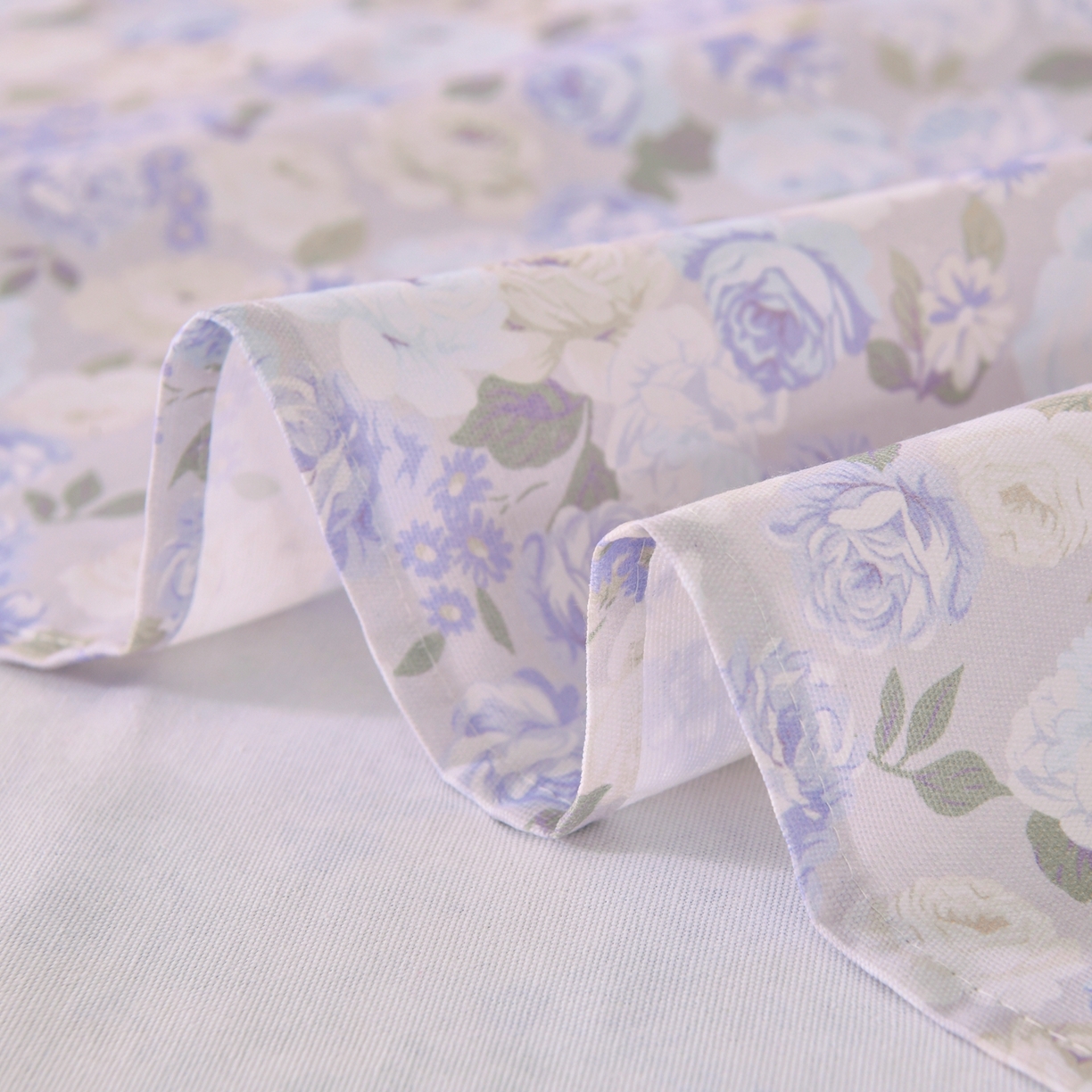 91家纺网 家纺一手货源 找家纺 悠米悠家 2026新款工艺款印花老粗布床单单品床单床单单件凉席席子 柔紫花雾叙