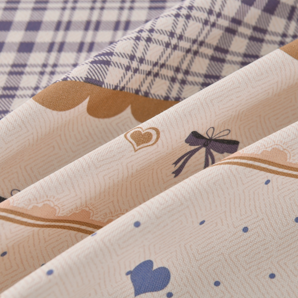 91家纺网 家纺一手货源 找家纺 悠米悠家 2026新款工艺款印花老粗布床单单品床单床单单件凉席席子 熊趣日记