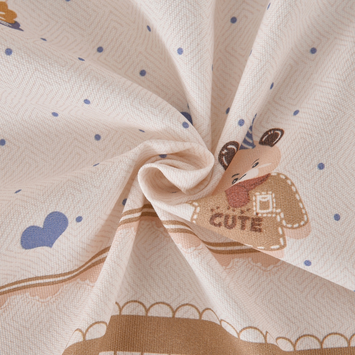 91家纺网 家纺一手货源 找家纺 悠米悠家 2026新款工艺款印花老粗布床单单品床单床单单件凉席席子 熊趣日记