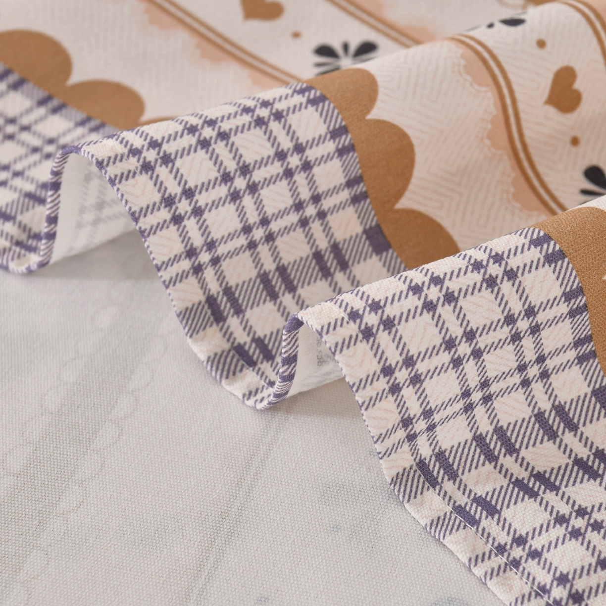 91家纺网 家纺一手货源 找家纺 悠米悠家 2026新款工艺款印花老粗布床单单品床单床单单件凉席席子 熊趣日记