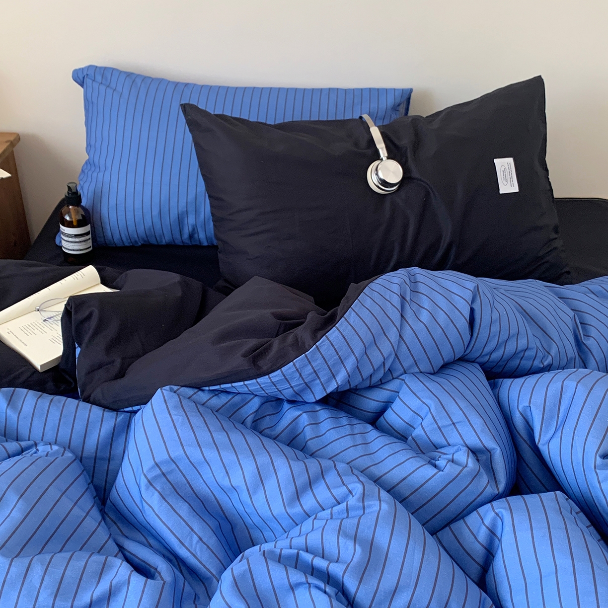 91家纺网 家纺一手货源 找家纺 （总）桃喜 2026新款全棉条纹13070系列四件套