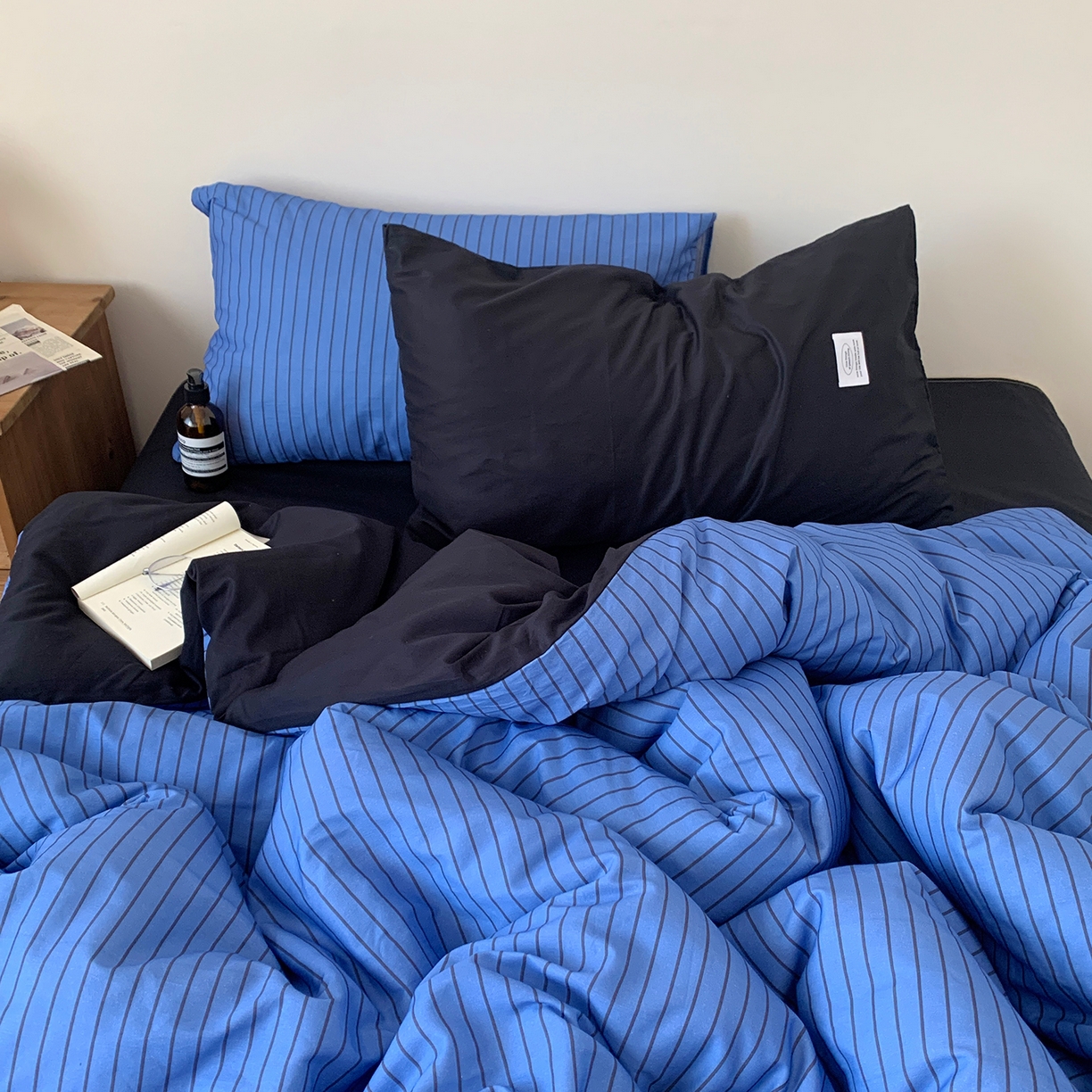 91家纺网 家纺一手货源 找家纺 （总）桃喜 2026新款全棉条纹13070系列四件套