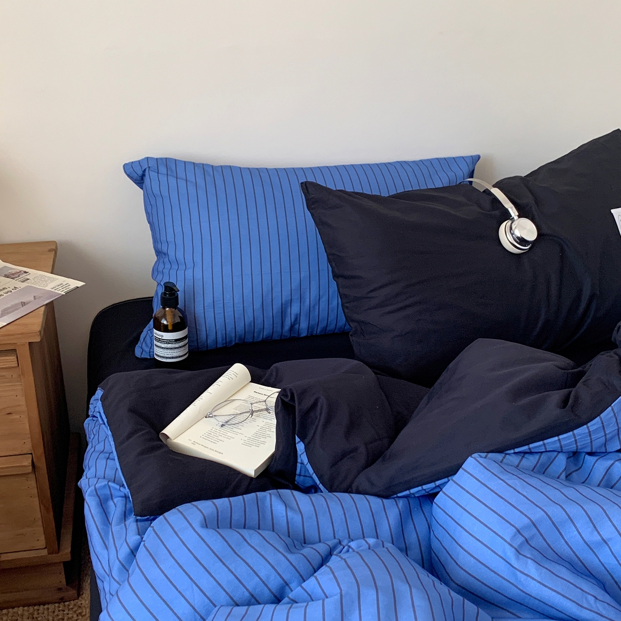 91家纺网 家纺一手货源 找家纺 （总）桃喜 2026新款全棉条纹13070系列四件套