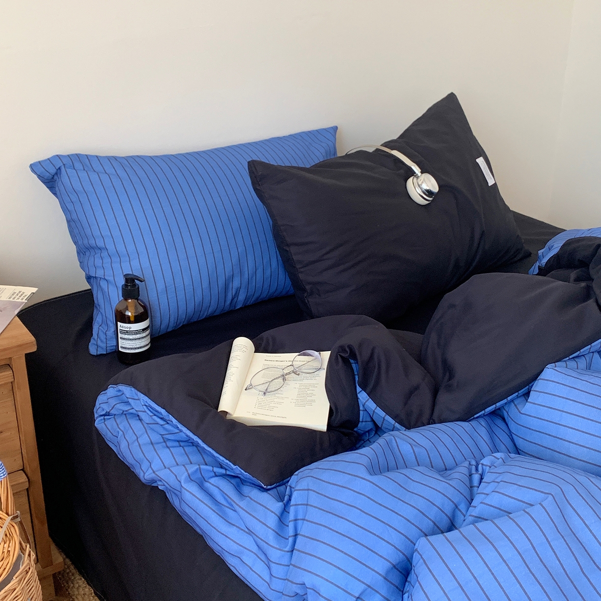 91家纺网 家纺一手货源 找家纺 （总）桃喜 2026新款全棉条纹13070系列四件套