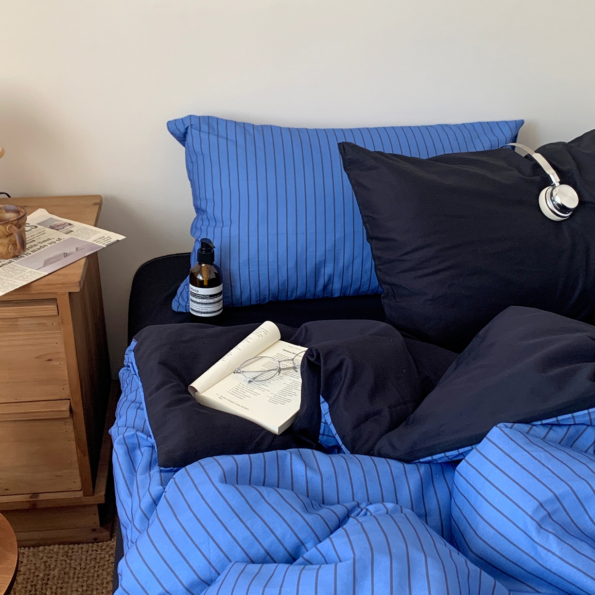 91家纺网 家纺一手货源 找家纺 （总）桃喜 2026新款全棉条纹13070系列四件套