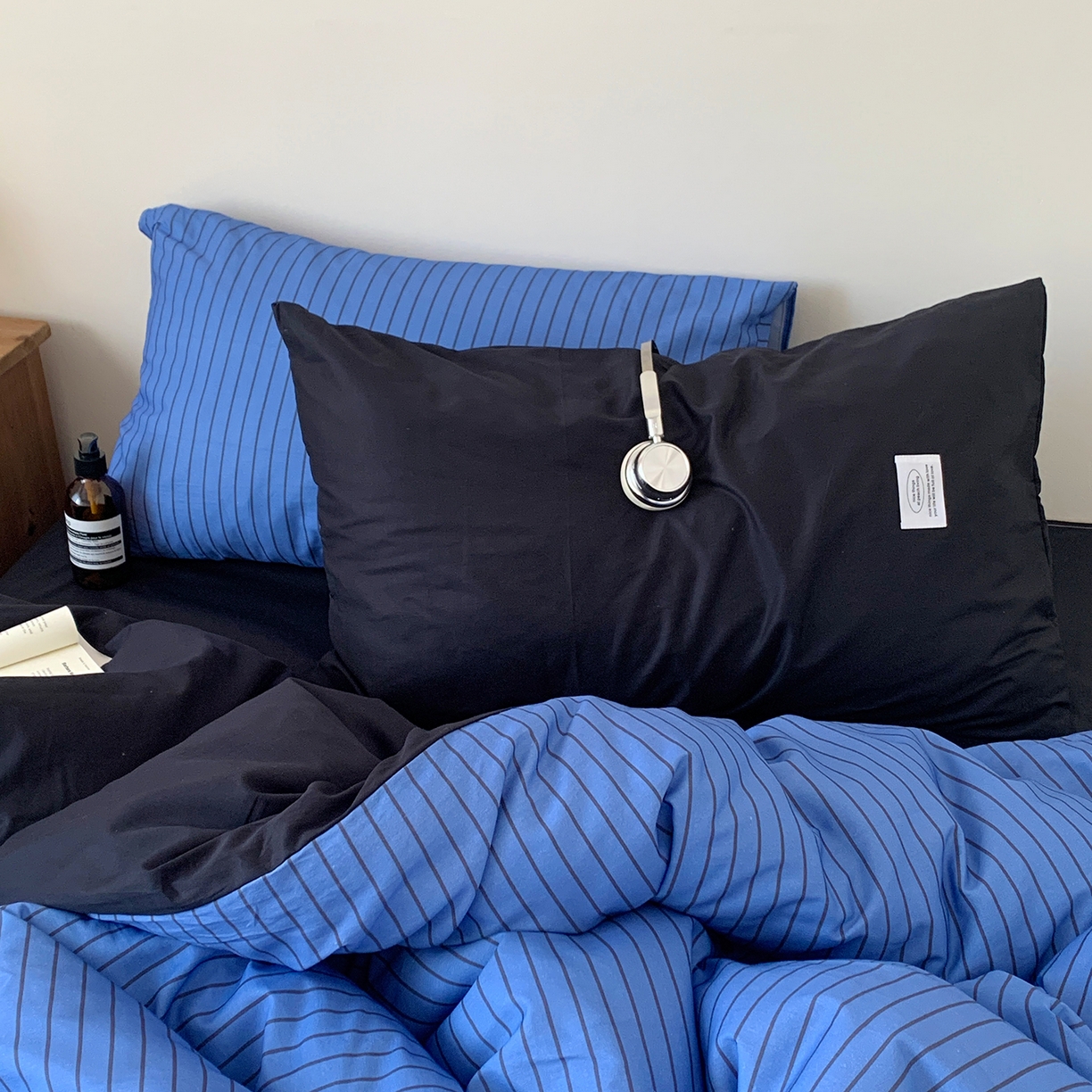 91家纺网 家纺一手货源 找家纺 （总）桃喜 2026新款全棉条纹13070系列四件套