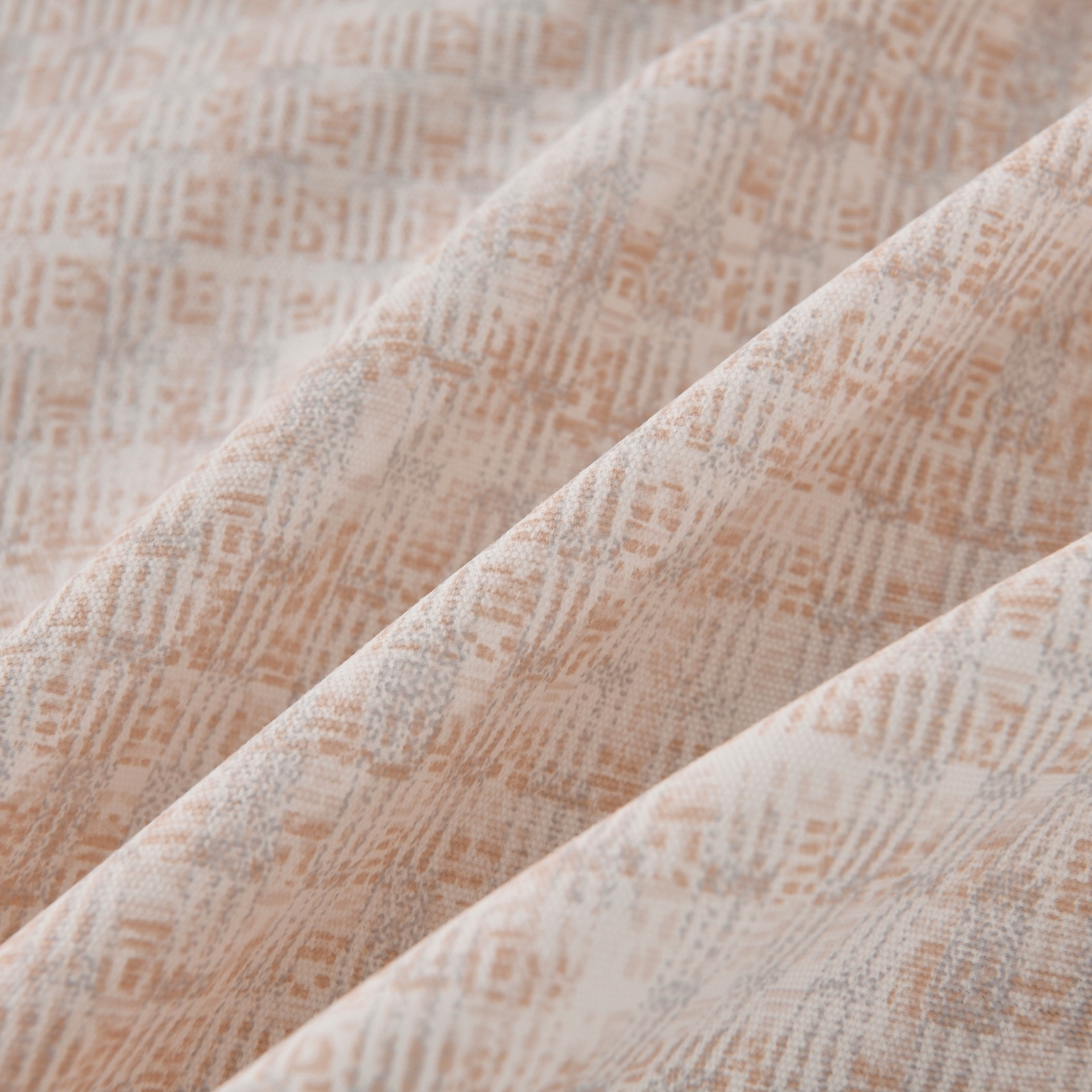 91家纺网 家纺一手货源 找家纺 悠米悠家 2026新款工艺款印花老粗布床单单品床单床单单件凉席席子 浅咖肌理格