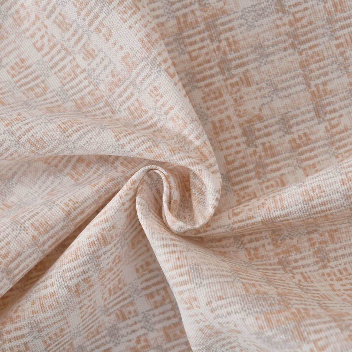 91家纺网 家纺一手货源 找家纺 悠米悠家 2026新款工艺款印花老粗布床单单品床单床单单件凉席席子 浅咖肌理格