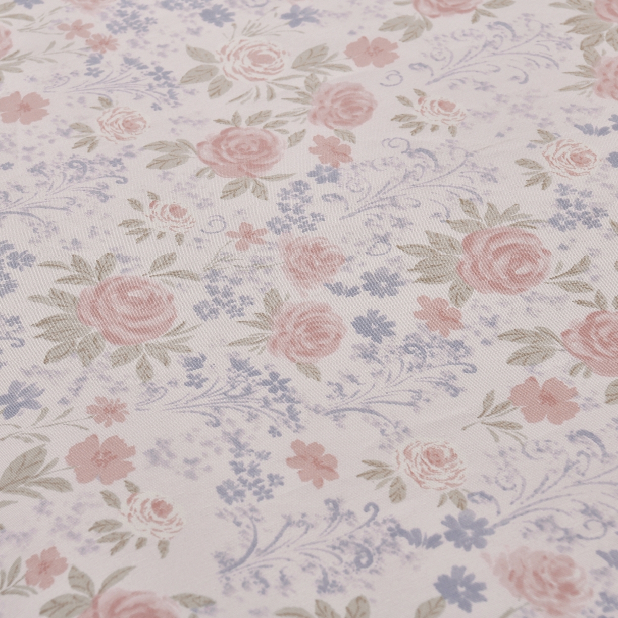 91家纺网 家纺一手货源 找家纺 悠米悠家 2026新款工艺款印花老粗布床单单品床单床单单件凉席席子 烟粉花境织