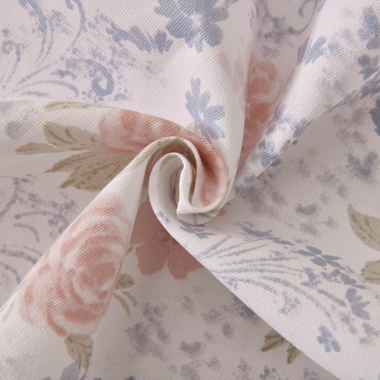 91家纺网 家纺一手货源 找家纺 悠米悠家 2026新款工艺款印花老粗布床单单品床单床单单件凉席席子 烟粉花境织