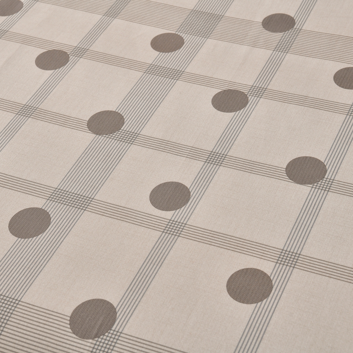 91家纺网 家纺一手货源 找家纺 悠米悠家 2026新款工艺款印花老粗布床单单品床单床单单件凉席席子 灰调波点格