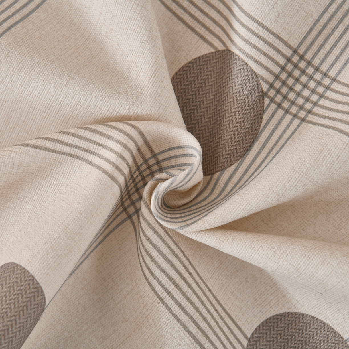 91家纺网 家纺一手货源 找家纺 悠米悠家 2026新款工艺款印花老粗布床单单品床单床单单件凉席席子 灰调波点格