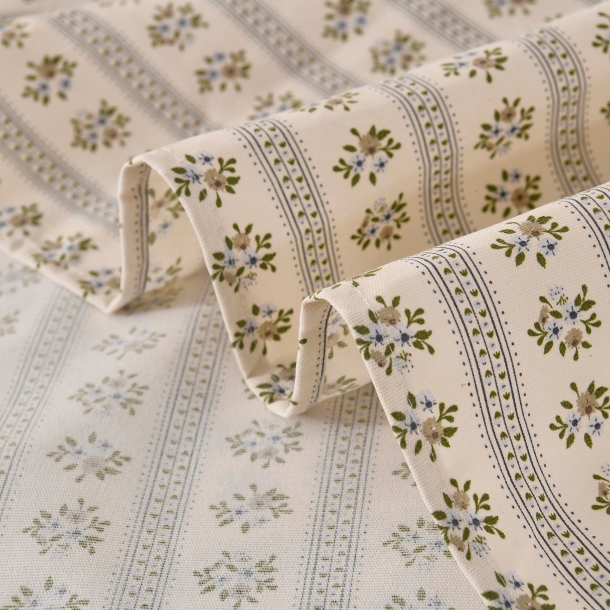 91家纺网 家纺一手货源 找家纺 悠米悠家 2026新款工艺款印花老粗布床单单品床单床单单件凉席席子 青森小枝集