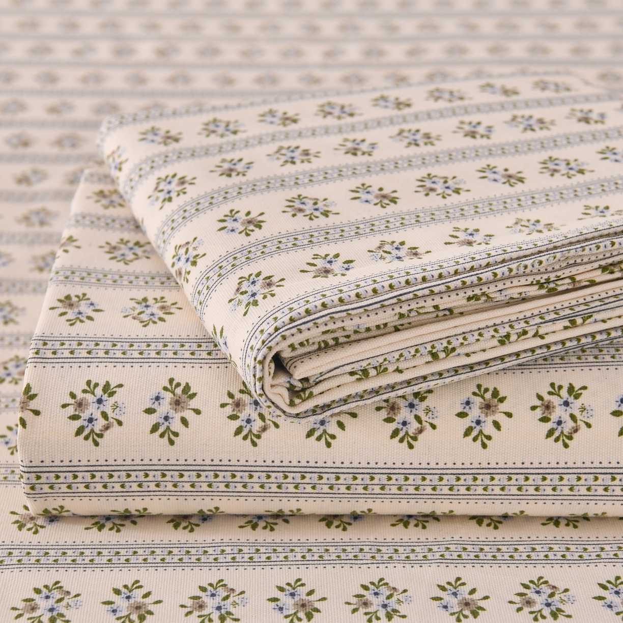 91家纺网 家纺一手货源 找家纺 悠米悠家 2026新款工艺款印花老粗布床单单品床单床单单件凉席席子 青森小枝集