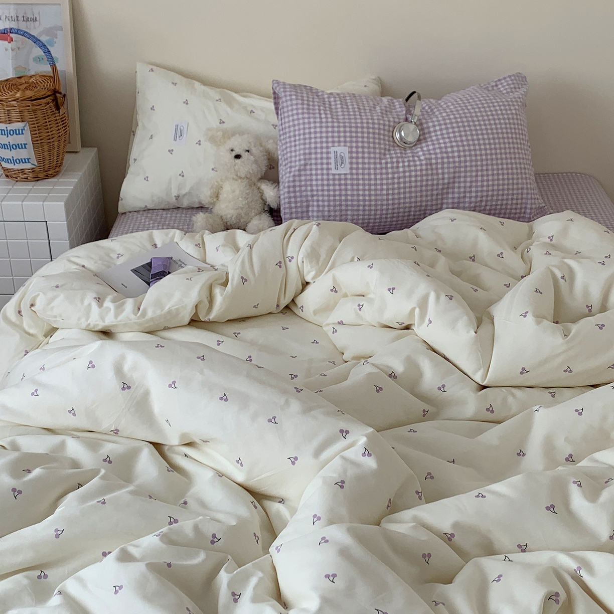 91家纺网 家纺一手货源 找家纺 （总）桃喜 2026新款全棉水洗棉ins博主风四件套