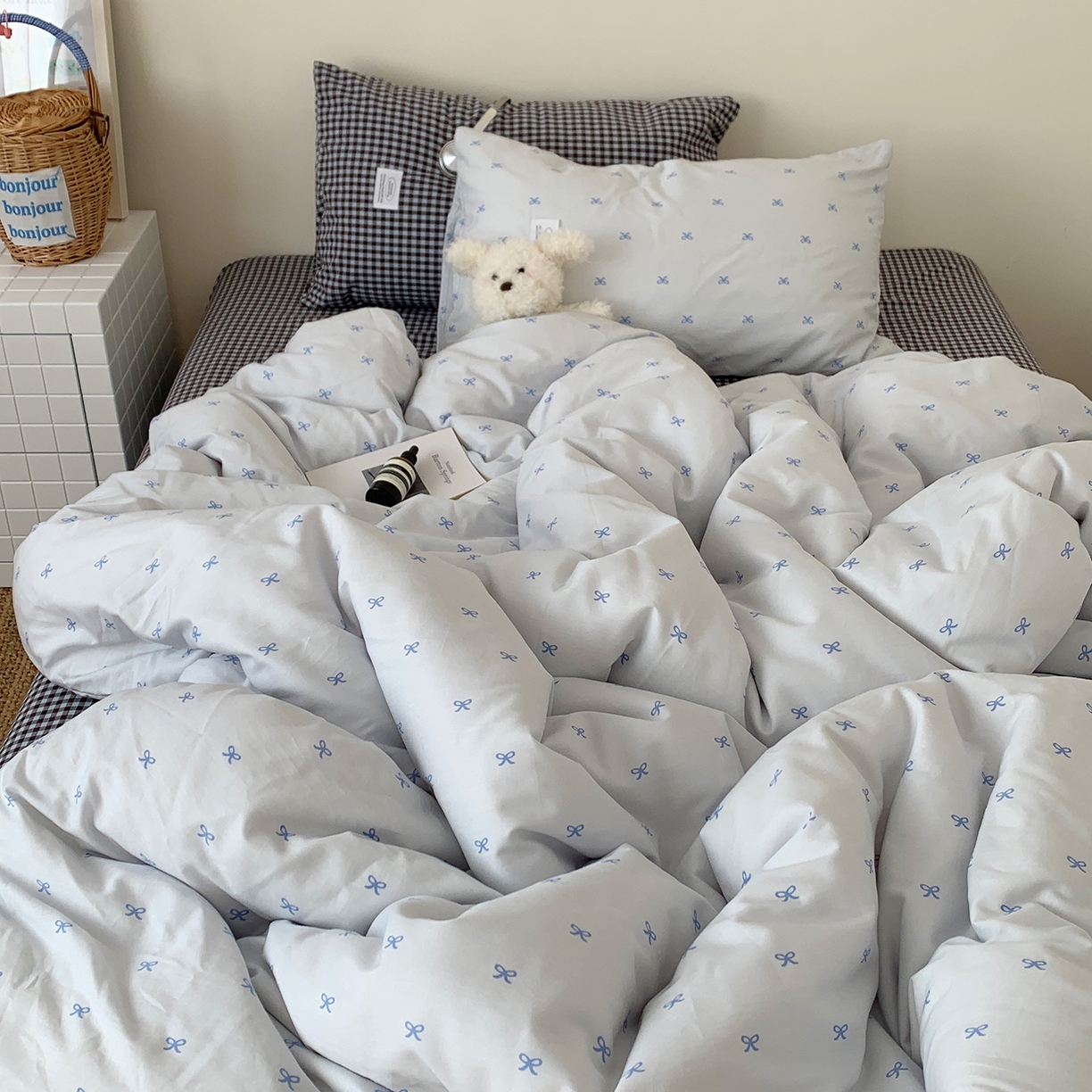 91家纺网 家纺一手货源 找家纺 （总）桃喜 2026新款全棉水洗棉ins博主风四件套