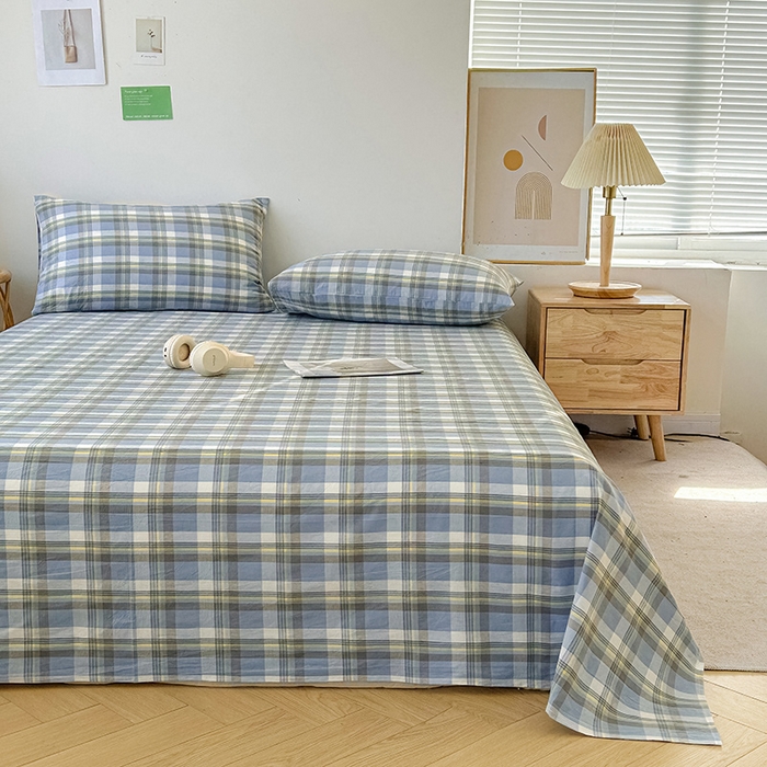 91家纺网 家纺一手货源 找家纺 恋人优选 2026新款全棉纯棉色织床单单床单床单单件 莫妮兰