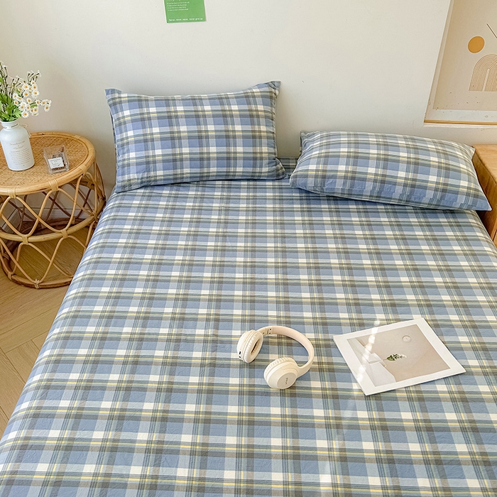 91家纺网 家纺一手货源 找家纺 恋人优选 2026新款全棉纯棉色织床单单床单床单单件 莫妮兰