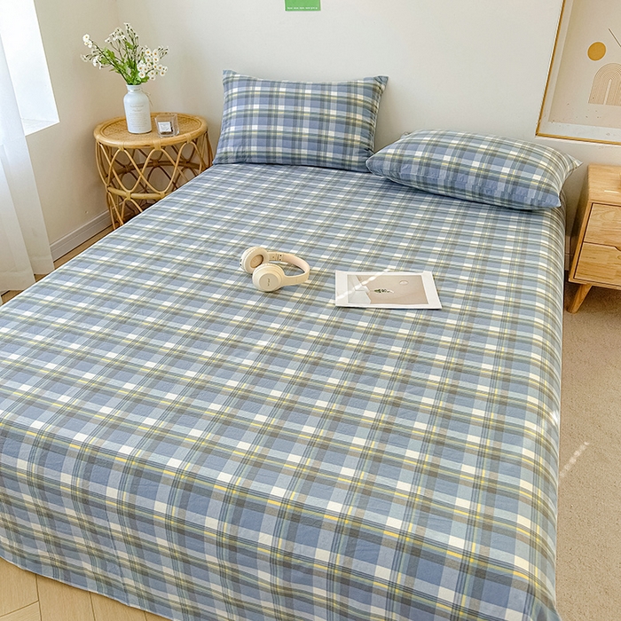 91家纺网 家纺一手货源 找家纺 恋人优选 2026新款全棉纯棉色织床单单床单床单单件 莫妮兰