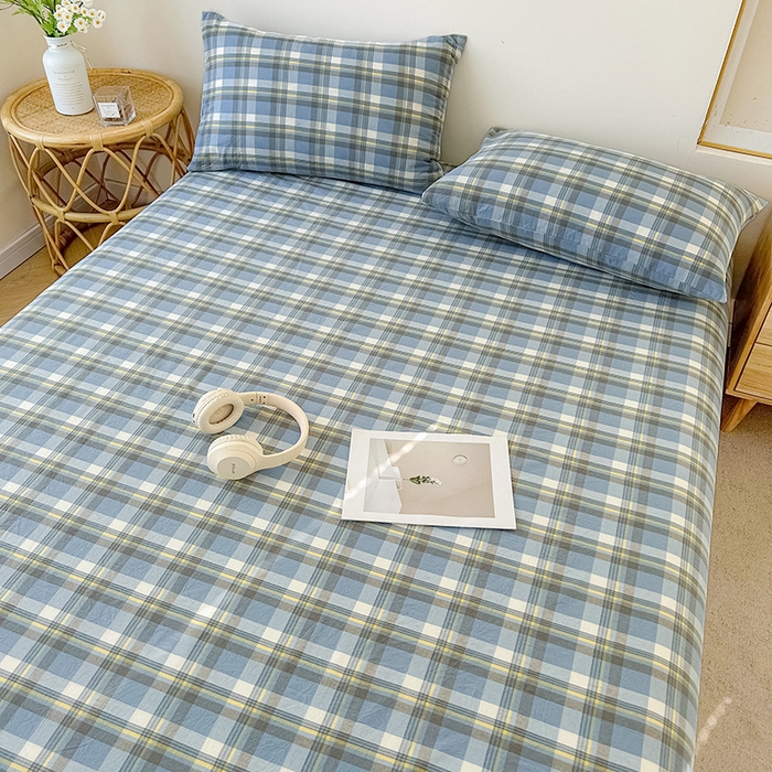 91家纺网 家纺一手货源 找家纺 恋人优选 2026新款全棉纯棉色织床单单床单床单单件 莫妮兰