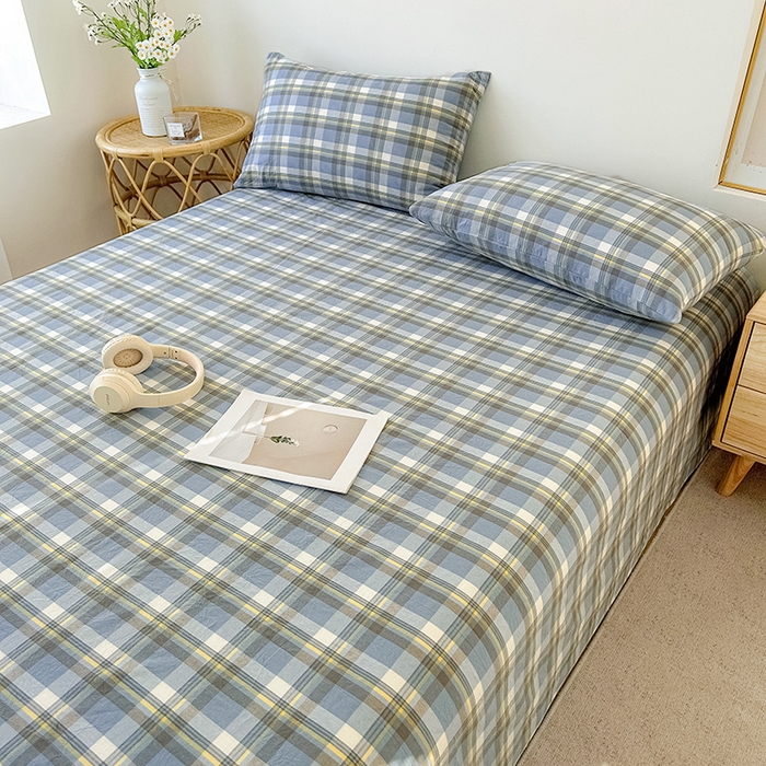 91家纺网 家纺一手货源 找家纺 恋人优选 2026新款全棉纯棉色织床单单床单床单单件 莫妮兰