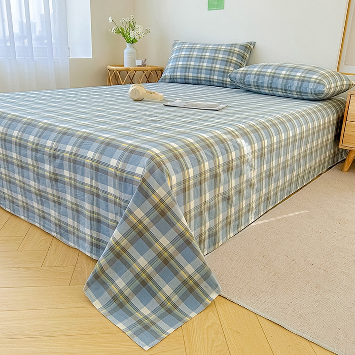 91家纺网 家纺一手货源 找家纺 恋人优选 2026新款全棉纯棉色织床单单床单床单单件 莫妮兰