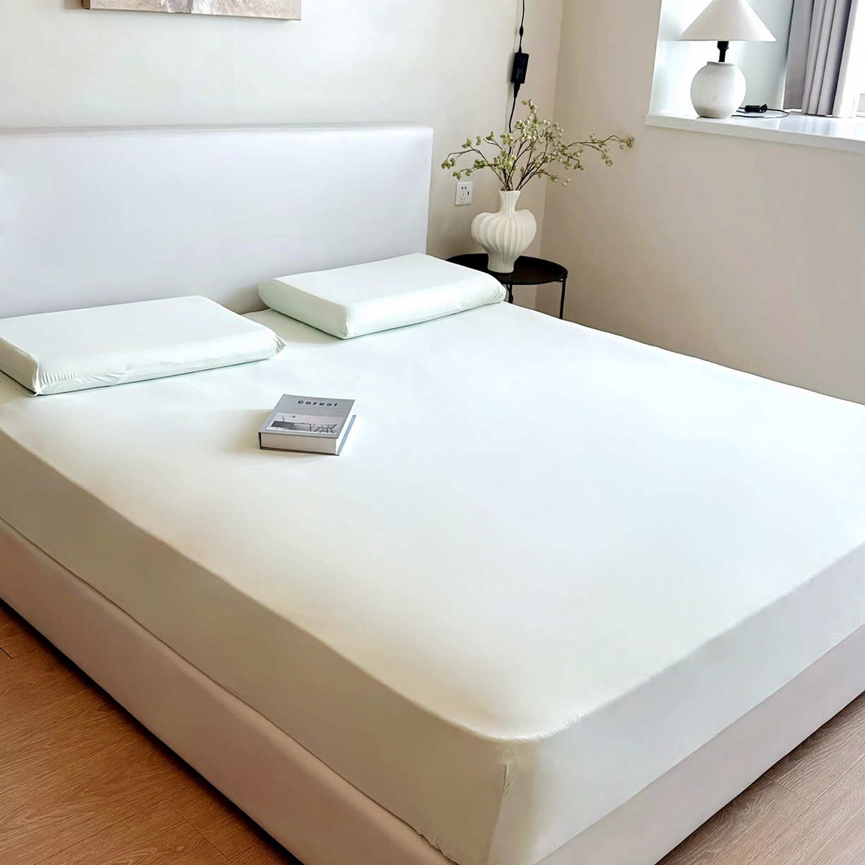 91家纺网 家纺一手货源 找家纺 （总）兜米家居 2026新款某姆同款锦氨A类凉感（180克）床笠三件套