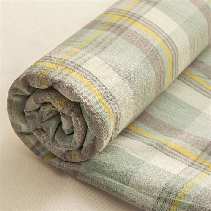 91家纺网 家纺一手货源 找家纺 恋人优选 2026新款全棉纯棉色织床单单床单床单单件 莫妮绿