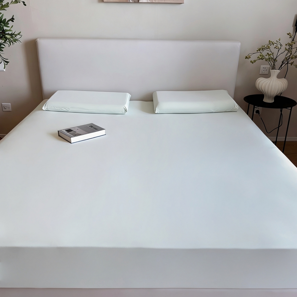 91家纺网 家纺一手货源 找家纺 兜米家居 2026新款某姆同款锦氨A类凉感（180克）床笠三件套 薄荷绿