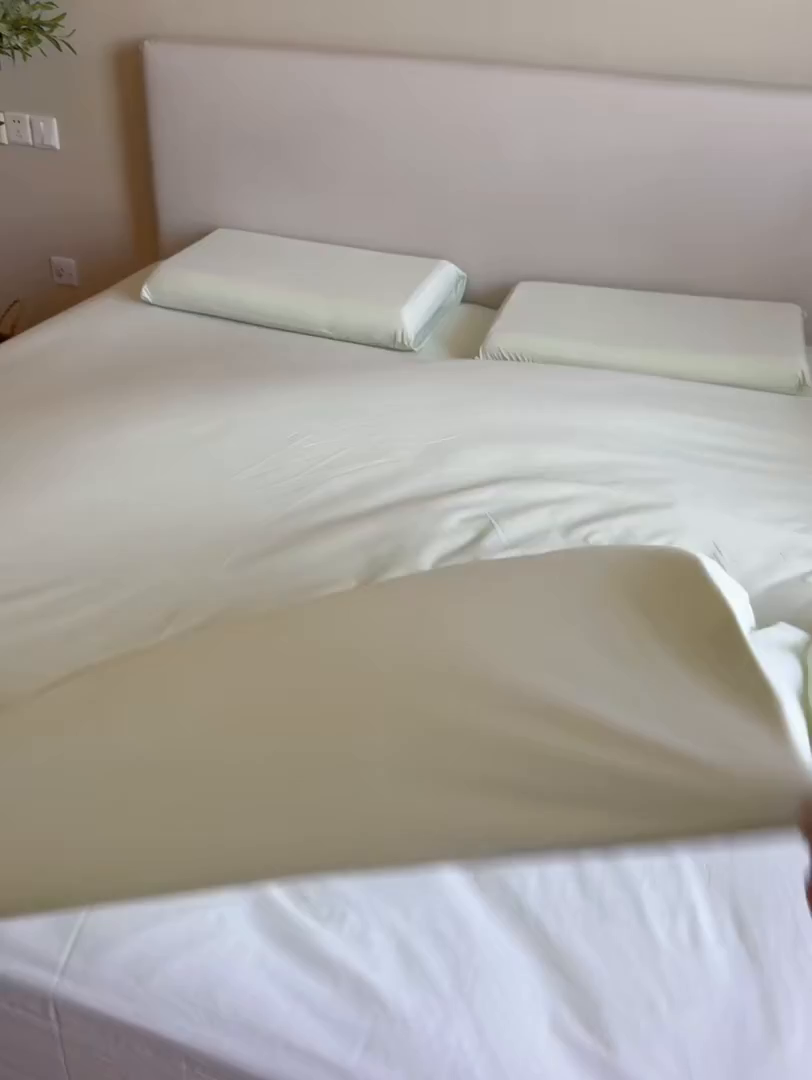 91家纺网 家纺一手货源 找家纺 兜米家居 2026新款某姆同款锦氨A类凉感（180克）床笠三件套 薄荷绿