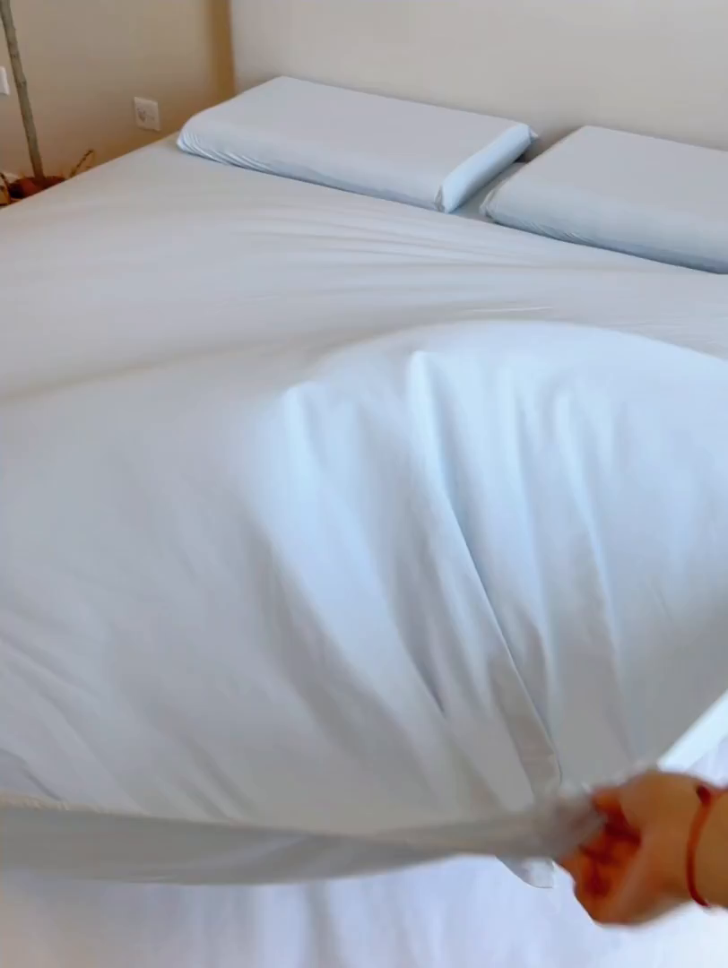 91家纺网 家纺一手货源 找家纺 兜米家居 2026新款某姆同款锦氨A类凉感（180克）床笠三件套 浅蓝