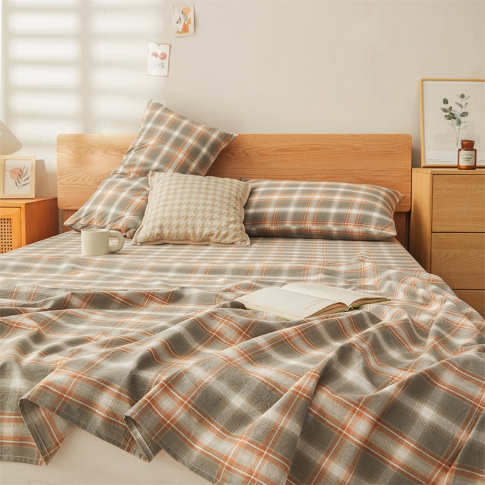 91家纺网 家纺一手货源 找家纺 恋人优选 2026新款全棉纯棉色织床单单床单床单单件 诺卡