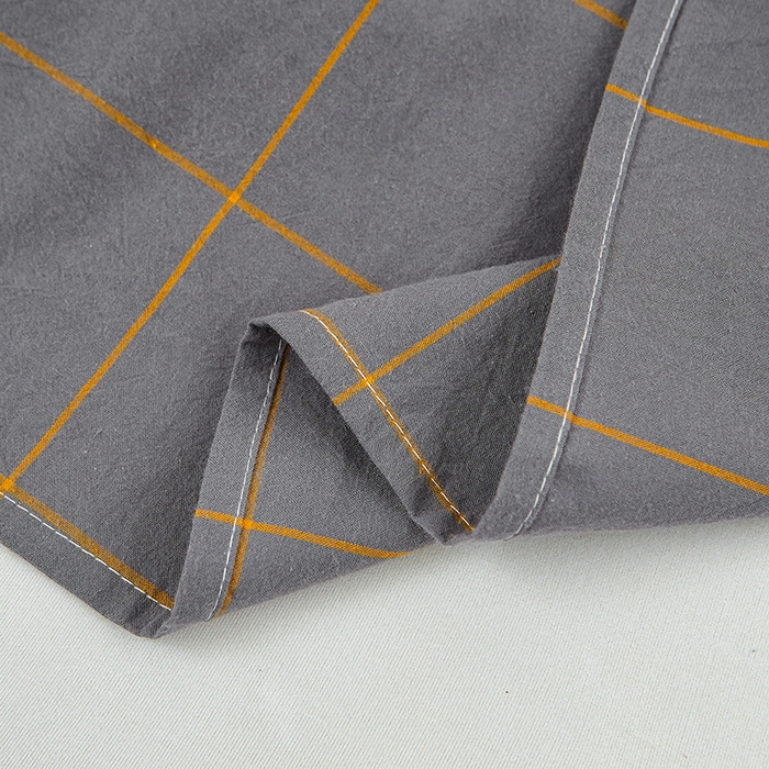 91家纺网 家纺一手货源 找家纺 恋人优选 2026新款全棉纯棉色织床单单床单床单单件 七夕灰大