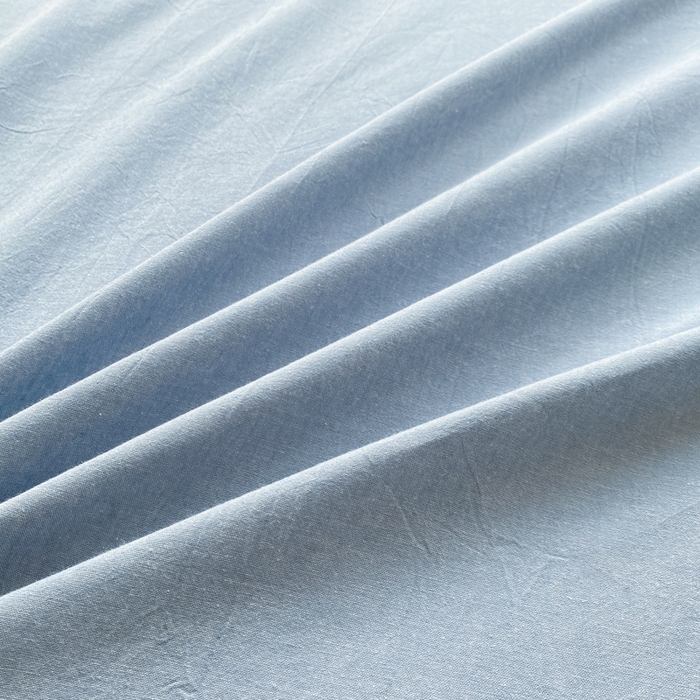 91家纺网 家纺一手货源 找家纺 恋人优选 2026新款全棉纯棉色织床单单床单床单单件 浅蓝