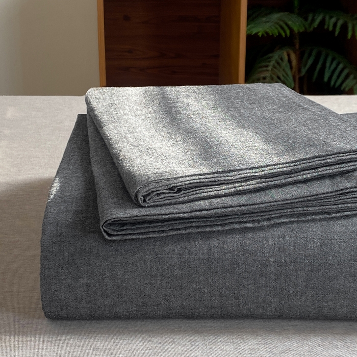 91家纺网 家纺一手货源 找家纺 恋人优选 2026新款全棉纯棉色织床单单床单床单单件 深灰