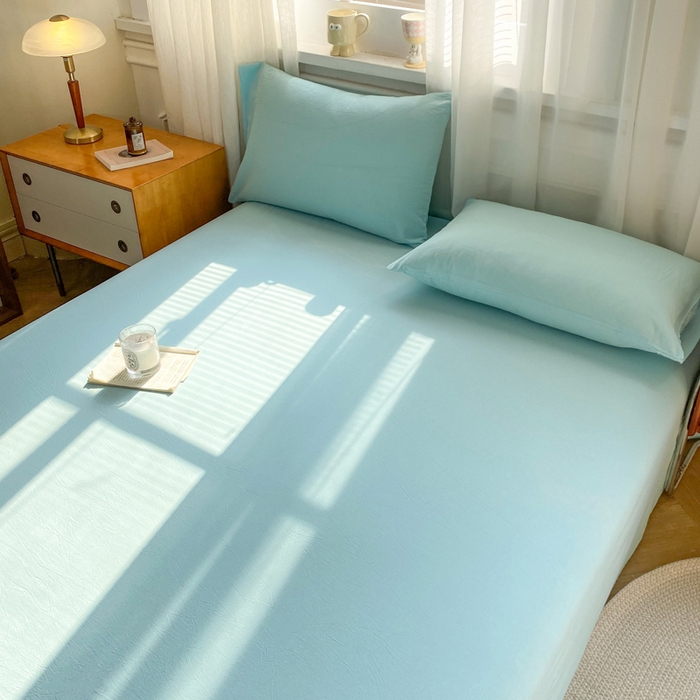 91家纺网 家纺一手货源 找家纺 恋人优选 2026新款全棉纯棉色织床单单床单床单单件 天兰