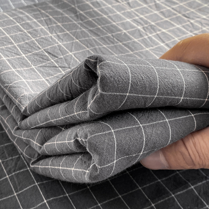 91家纺网 家纺一手货源 找家纺 恋人优选 2026新款全棉纯棉色织床单单床单床单单件 小灰格