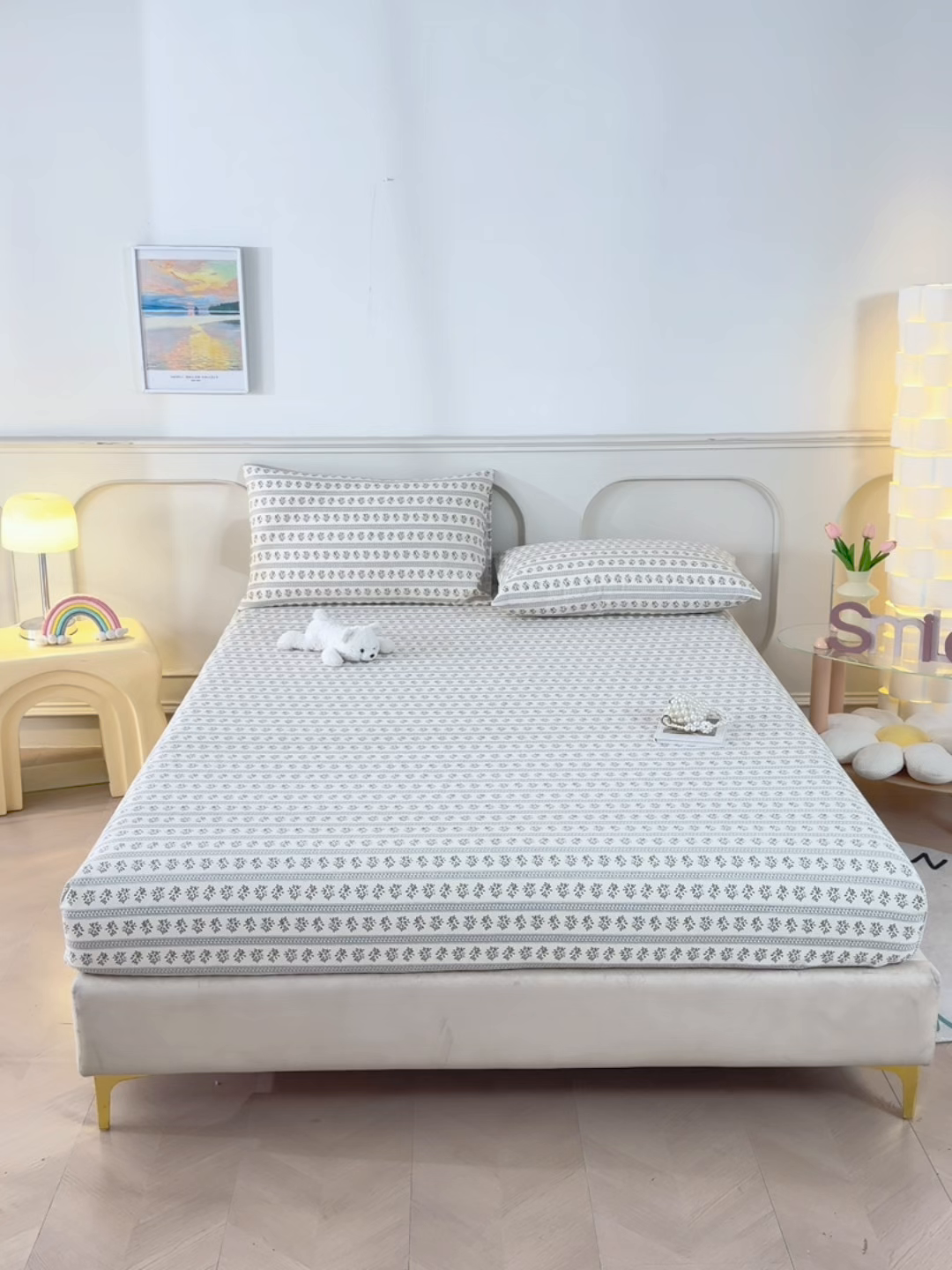 91家纺网 家纺一手货源 找家纺 （总）悠米悠家 2026新款工艺款印花老粗布床笠单品床笠床笠单件凉席席子