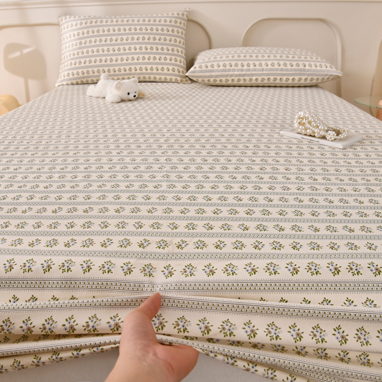 91家纺网 家纺一手货源 找家纺 （总）悠米悠家 2026新款工艺款印花老粗布床笠单品床笠床笠单件凉席席子