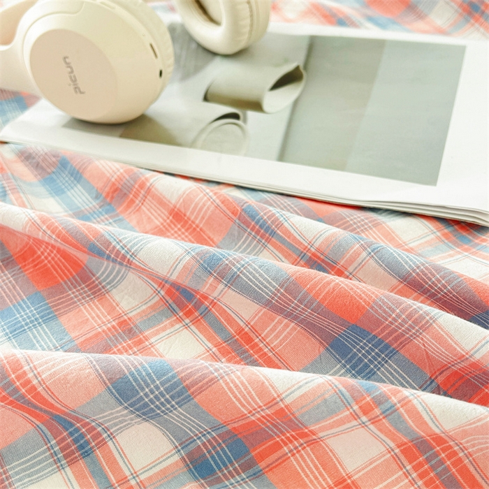 91家纺网 家纺一手货源 找家纺 恋人优选 2026新款全棉纯棉色织床单单床单床单单件 星空桔