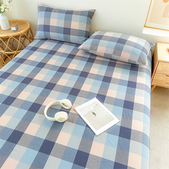 91家纺网 家纺一手货源 找家纺 恋人优选 2026新款全棉纯棉色织床单单床单床单单件 英伦-兰