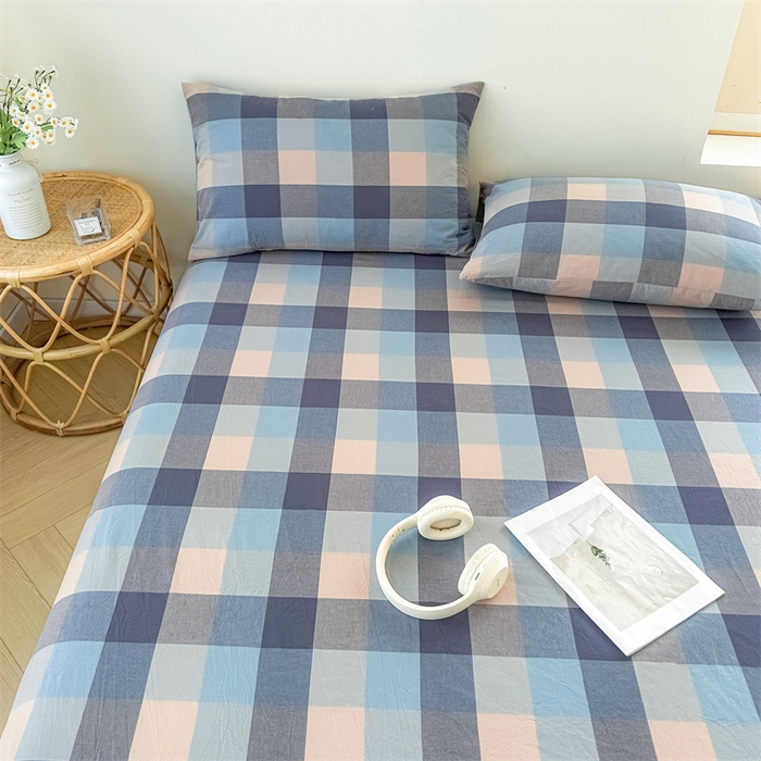 91家纺网 家纺一手货源 找家纺 恋人优选 2026新款全棉纯棉色织床单单床单床单单件 英伦-兰