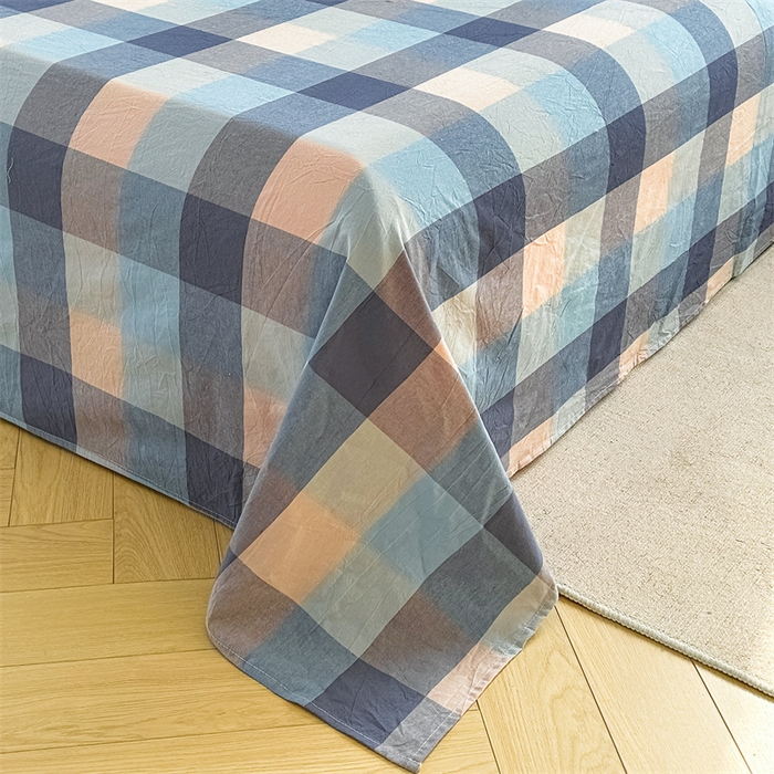 91家纺网 家纺一手货源 找家纺 恋人优选 2026新款全棉纯棉色织床单单床单床单单件 英伦-兰