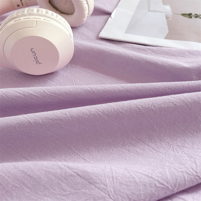 91家纺网 家纺一手货源 找家纺 恋人优选 2026新款全棉纯棉色织床单单床单床单单件 紫色