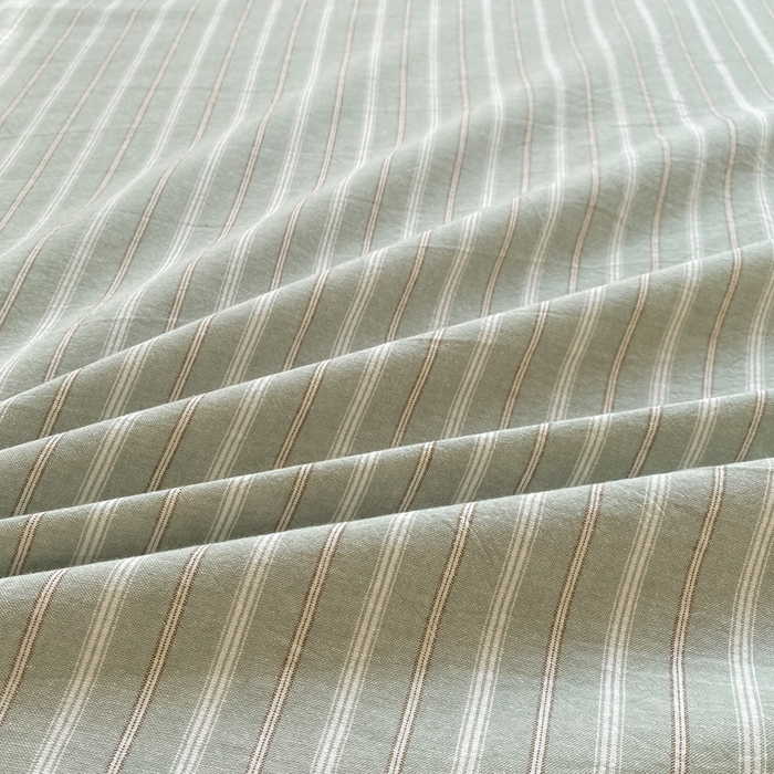 91家纺网 家纺一手货源 找家纺 恋人优选 2026新款全棉纯棉色织床单单床单床单单件 简希绿条（无标款）