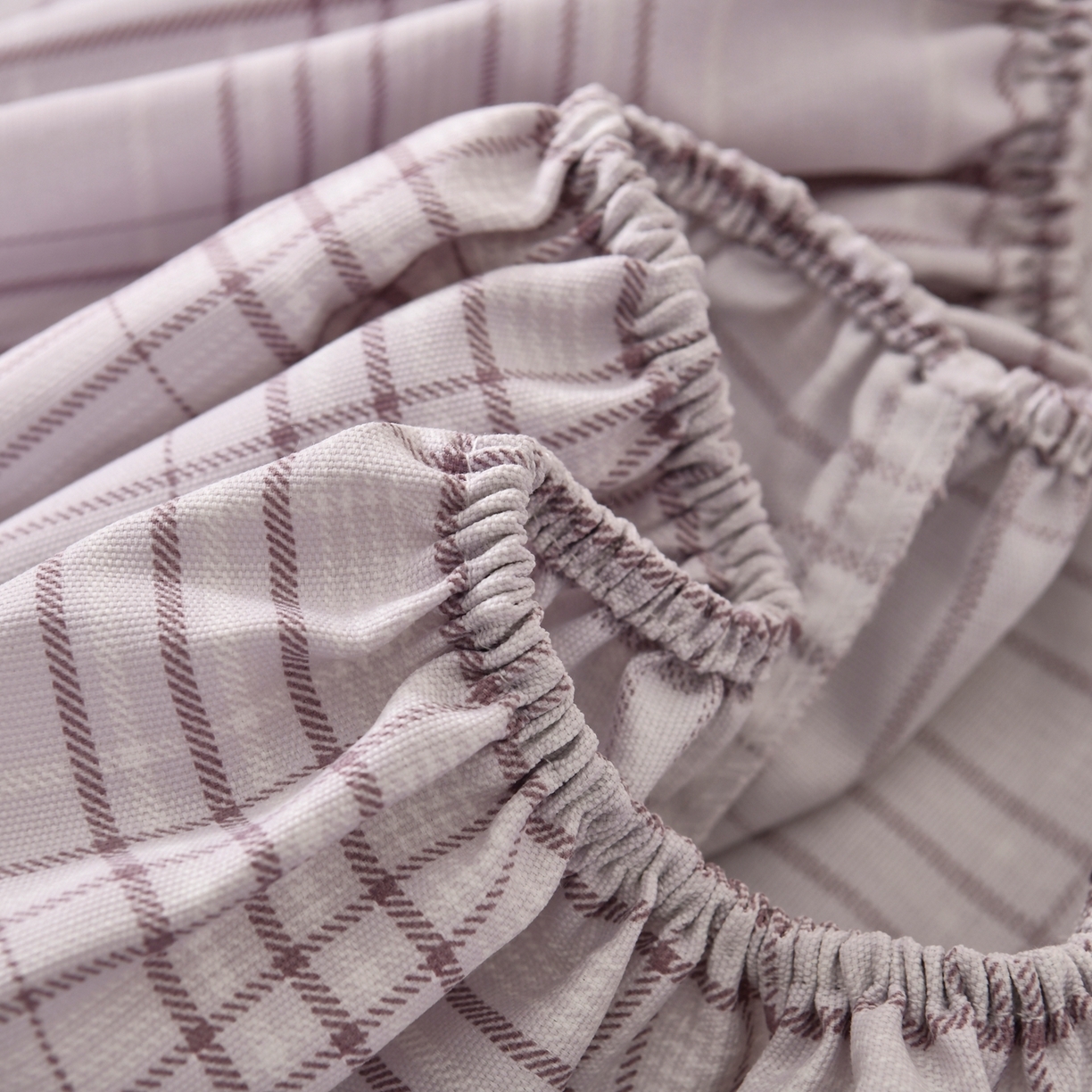 91家纺网 家纺一手货源 找家纺 悠米悠家 2026新款工艺款印花老粗布床笠单品床笠床笠单件凉席席子 紫雾格序